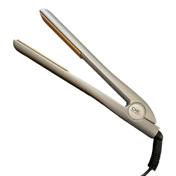 Other - Chi Hair Straightening Iron | Ceramic | 1 inch | Silver | Heats to 410 Degrees